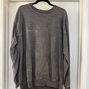 TALENTLESS Washed Gray Crewneck Sweatshirt